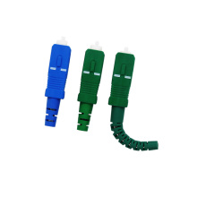 High precision single mode multi mode sc lc st optical fiber connector with custom boot color
